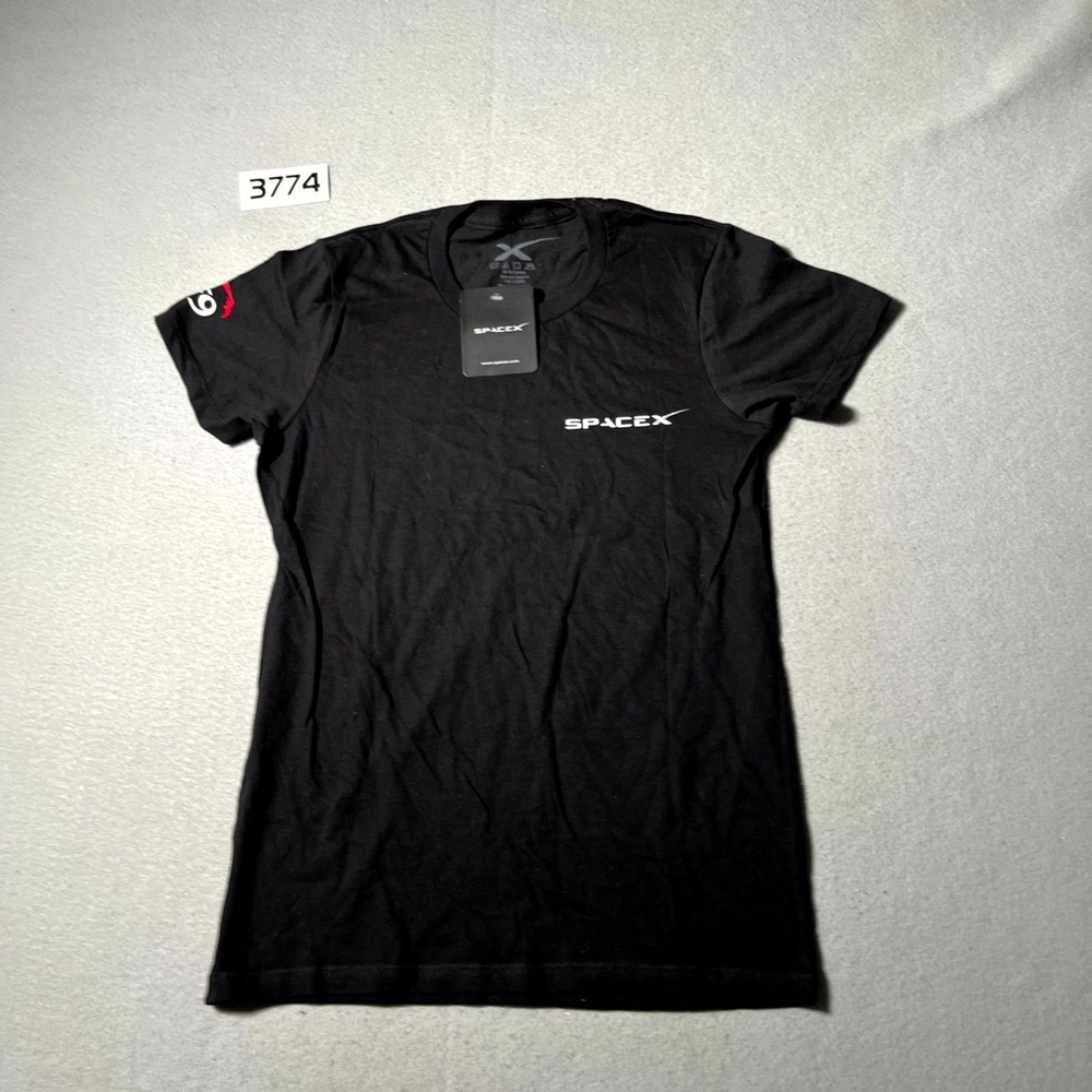 SpaceX Falcon 9 First Stage Return T Shirt Mens‎ XS Black Cotton Graphic Print